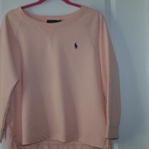 Women's L Polo Ralph Lauren pink sweatshirt-free shipping